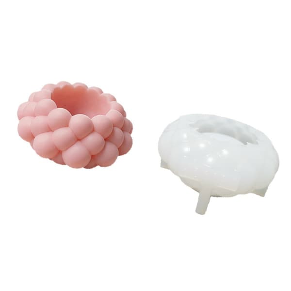Silikonform for telysholder og blomsterhåndverk