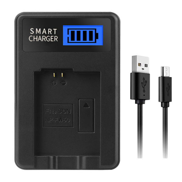 Kannettavat LCD USB laturit NEX5:lle NEX5R NEX5N NEX3 NEX3N NEX7 Akku Kätevä ja kompakti latausratkaisu