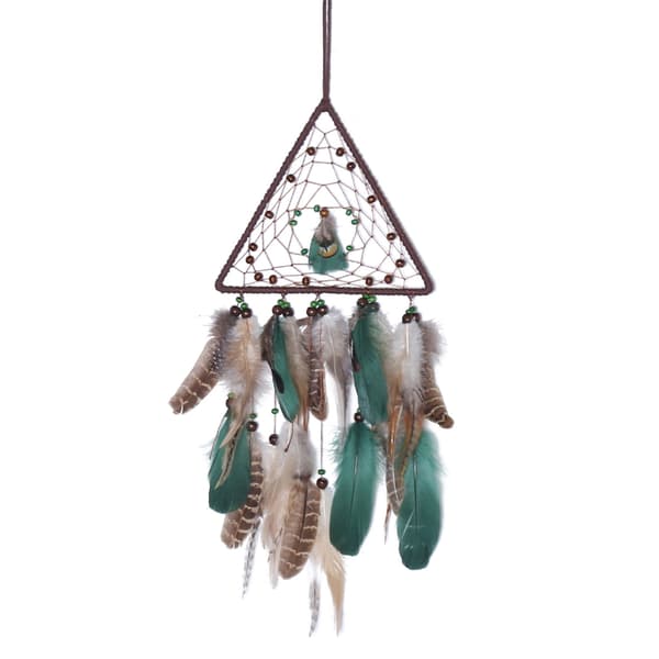 Dream Catchers Net Feather Wind Chimes Bil Hem Sovrum Väggdekoration