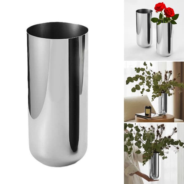 Blomsterholder i rustfrit stål til moderne boligindretning, rustbestandig