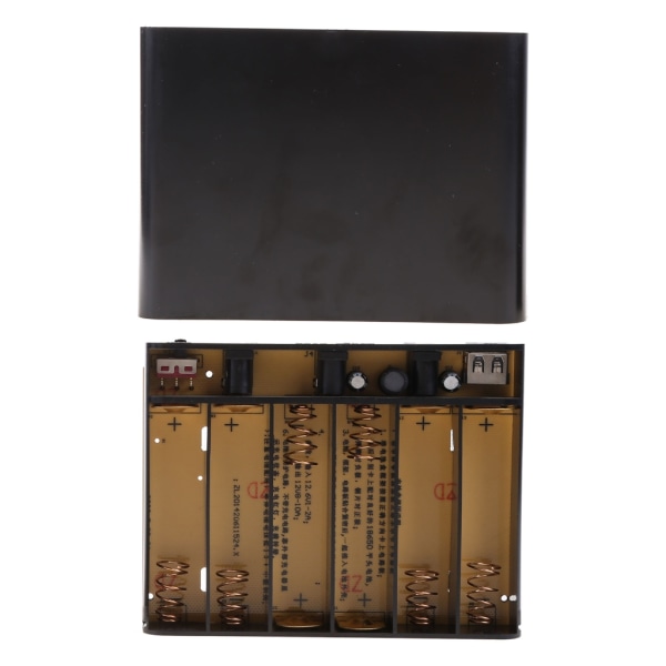 DIY 6x18650 Batteri för Case Power Bank för Shell Bärbar Extern Box Utan Batteri Powerbank Protector USB 5V 2A fo