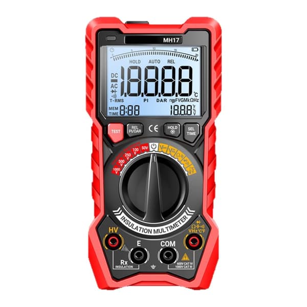 Digitalt multimeter transistor-tester elektrisk NCV-testmåler TrueRMS