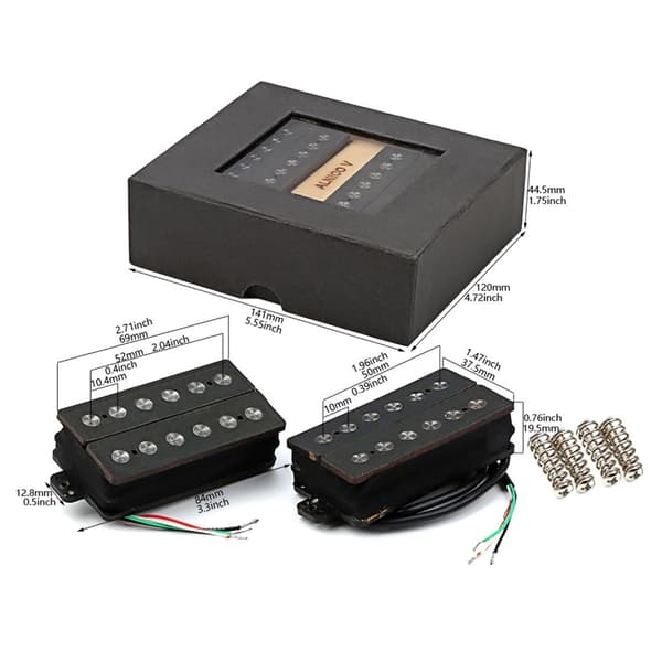 Gitarr Dubbel Coil Pickups Ersättningar Tillbehör för Gitarrdel