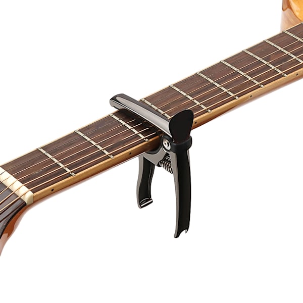 Snabbfäste 4 i 1 Gitarr Capo, Legering Gitarr Glidande Capo med Strängskärare