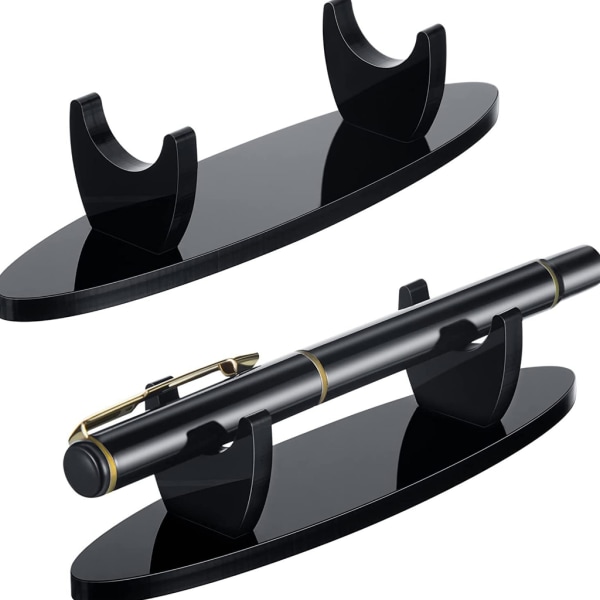 Akrylpennhållare Reservoarpenna Kulspetspenna Displayställ Multifunktion för hemmets sovsal Ögonskuggsborste Black