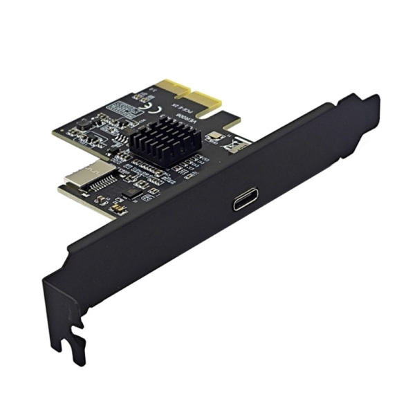 PCIE 2X till USB3.2 Gen2 Type E Type C expansionskort för stationär dator
