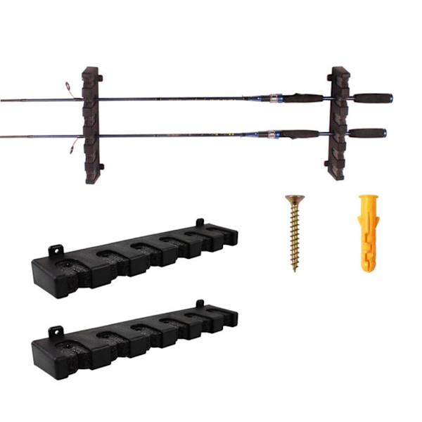 Fiske Spöhållare EVA 6-Spö 8-Spö Rack Vertikal Stånghållare Väggmontering Horizontal 8 holes