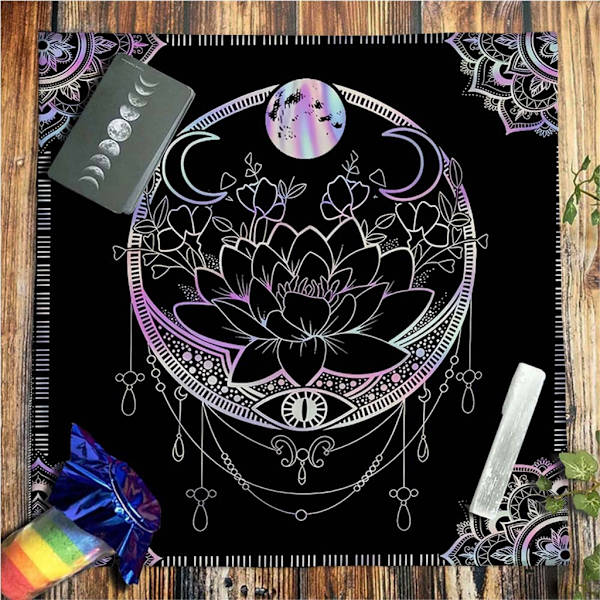 Tarot-pöytäliina pöytäpeite keittiöön ruokailutilaan noitakäsitöiden koristeisiin 60x60cm
