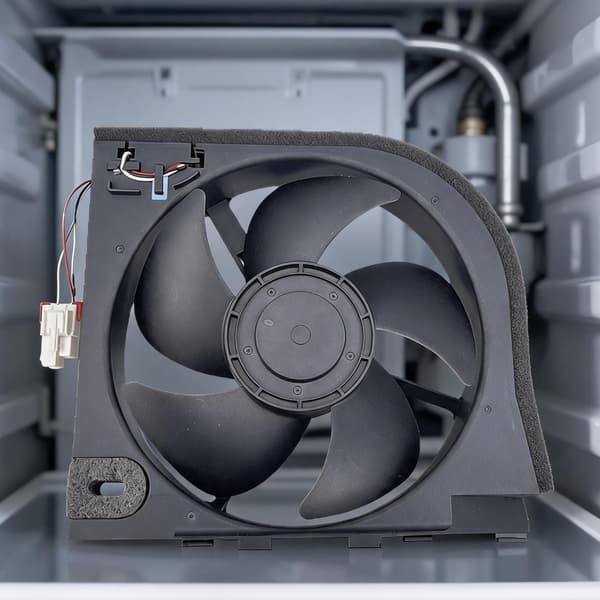 Udskiftning af køleskabskondensatorventilator
