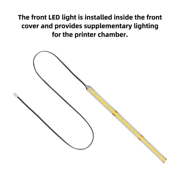 LED-strips erstatning for P2S 3D-skriver venstre front enkel installasjon