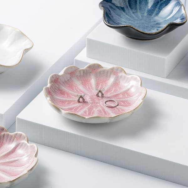 6 stk. elegante glaserte keramikkskåler ideelle for dippsauser og småretter
