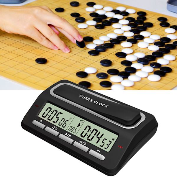 Schackklocka Digital Timer, Digital Display Schacktimer Nedräkning Speltimer