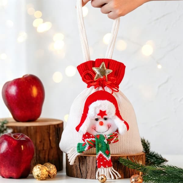 Julgodispåsar Hållbara tyg Julklappspåsar