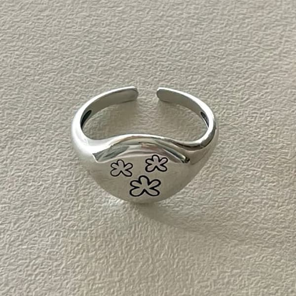 Retro Fingerringe Festtilbehør Blomsterform Geometriske Bryllupsringe