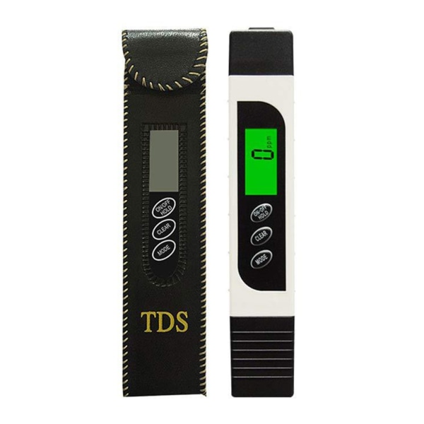 3-i-1 vattenanalysator Bakgrundsbelyst LCD-Digital vattenkvalitetstestare EC/TDS/tempmätare