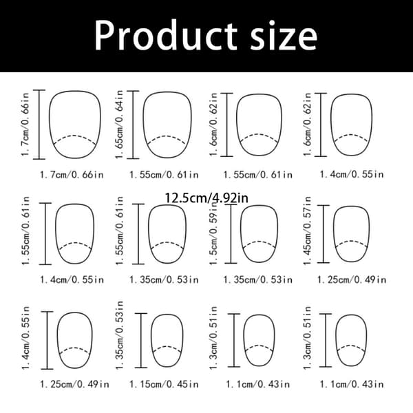 Flash Press On Fingernegl Winter Holiday Design Stabil Oval Formad Manikyrset