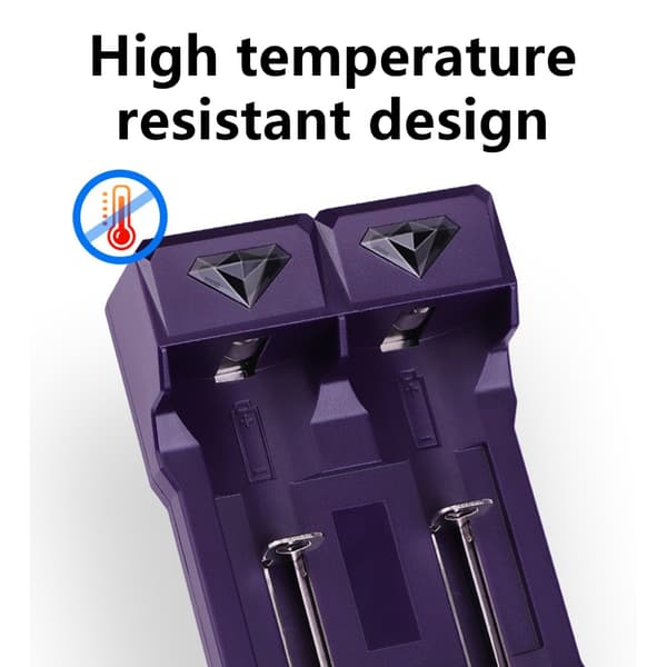 Mångsidig USB-laddare för 2A/3A-batterier med automatisk detektering