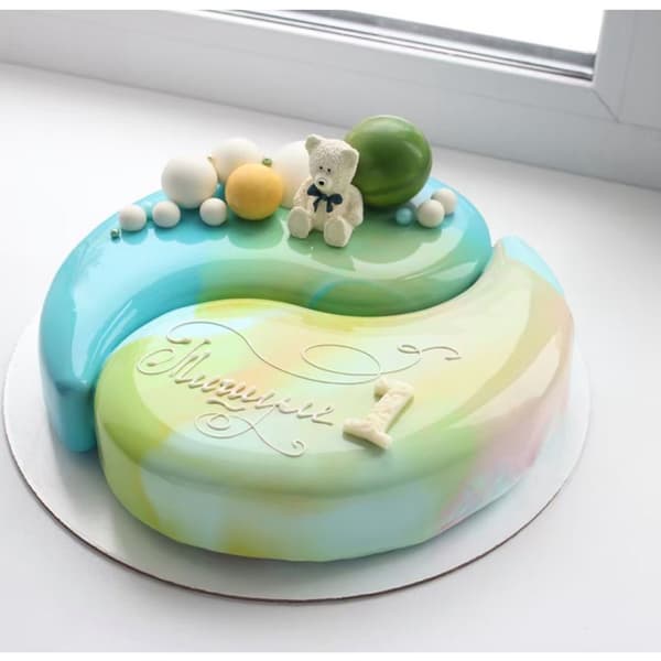 Silikone YIN YANG Formede Kageforme Fondantforme DIY Gipslys Gadgets