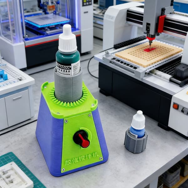 Hurtigblandende elektrisk malingsryster til 3D-print og modelfremstilling