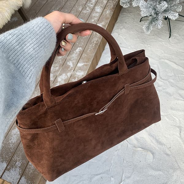 Dam Mode Mocka Axelväskor Stor Shoppingväska Retro Handväska Present