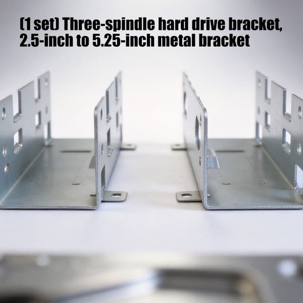 2,5 til 5,25 harddisk monteringsbeslag, 3-bås metal interne lageradaptere