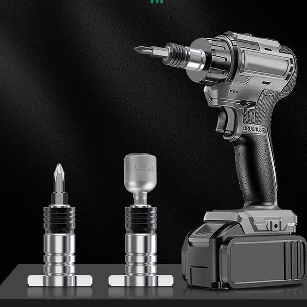 Elektrisk børsteløs muttertrekkeradapter Drill Bit Karbonstål Dobbel bruk