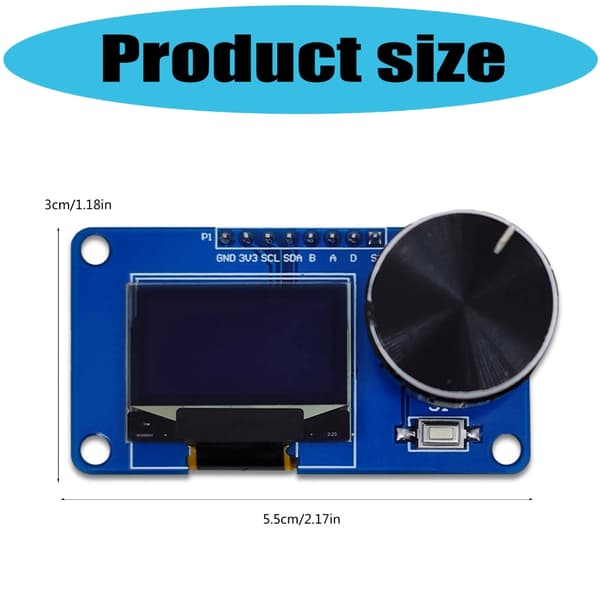 EC11 360 Graders Hvirvlende Processor Display Komponent Til DIY Projekter