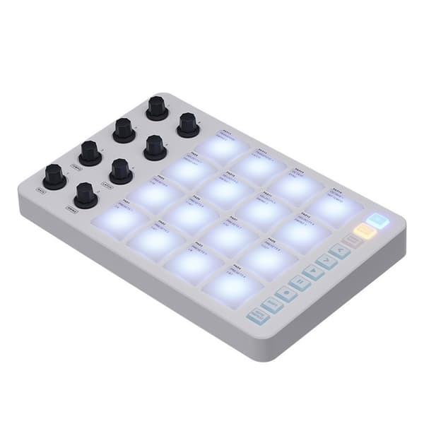 MIDI Keyboard Controller, Lille Praktisk USB MIDI Keyboard med 16 Trommepuder