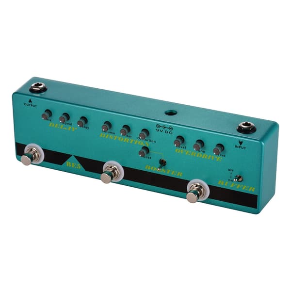 5-i-1 Gitar Effekt Stompbox med Delay og True Bypass Design
