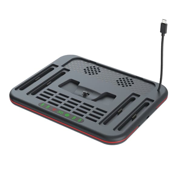Universal opladningsdock med køleventilator ABS til Gaming Switch2/1/