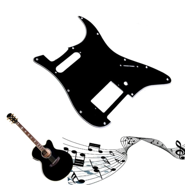 3 Ply Black Guitar Pickguard För Fender HS Single Strat Humbucker