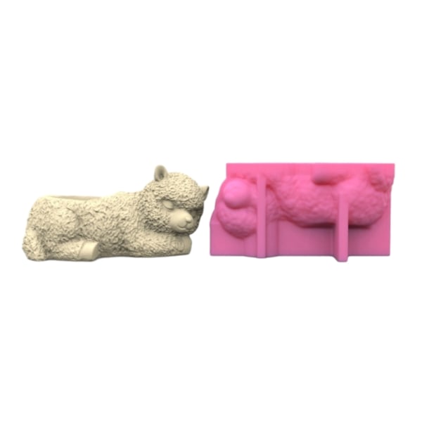 Betongvas Form DIY Handgjorda alpackor blomkrukor Gips Epoxiharts