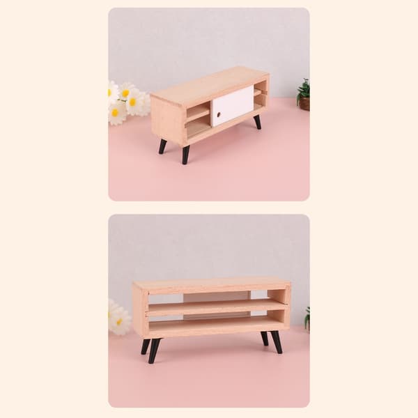 Solid Træ Stand Rum 1/12 Skala