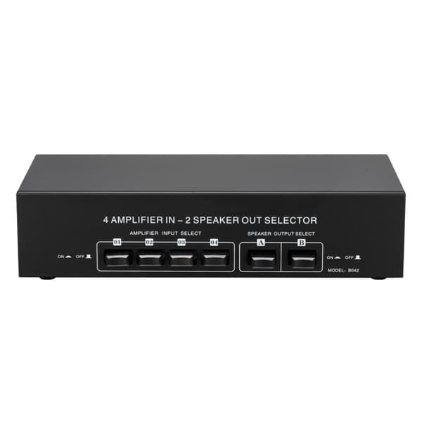 4 ind 2 ud Forstærker Passiv Audio Switch Vælger Højttaler Splitter Audio Boks