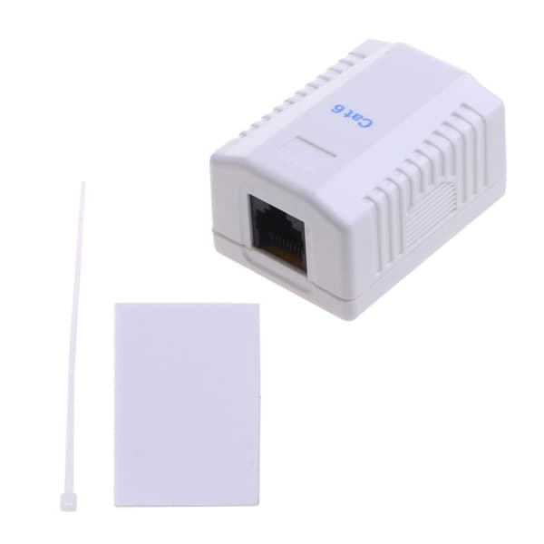 Keystone Jack Wall Plate med RJ45 Keystone Coupler-innsats Cat6 Network Module