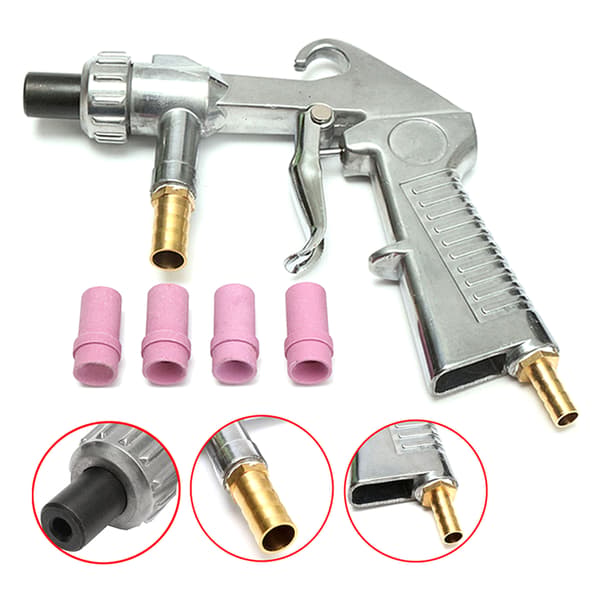 Sandblæser Feed Blast Spray Gun Sandblæserpistol Kit til Sandblæsekabiner