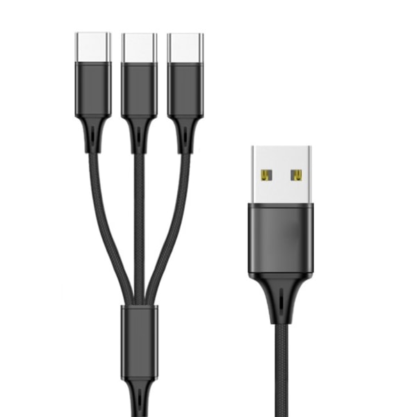 Multi USB C splitterkabel 3/4/5 i 1 snabbladdningssladd med 3/4/5 Typ-C hanport för telefoner surfplattor null - 3