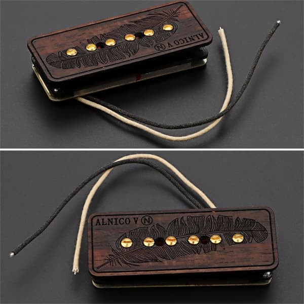 Elektrisk Gitarr Pickup Magnet Hals Mellan Stall Sele Enkelspoliga Pickuper