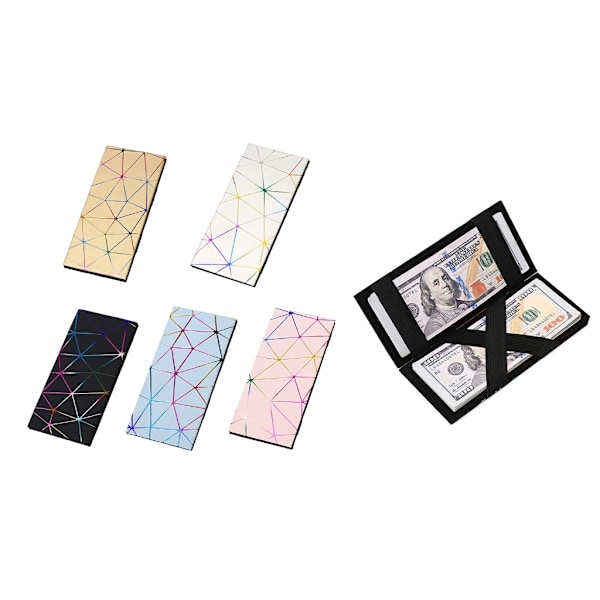Pitkät lompakot Money Clip Kolikkolaukku PU-nahkainen kolikkokukkaro Creative Magic lompakko Gold
