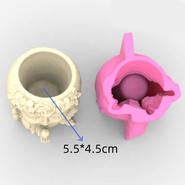 Söt Krans Flickor Pennhållare Blomkruka Form DIY Succulent Planter Form