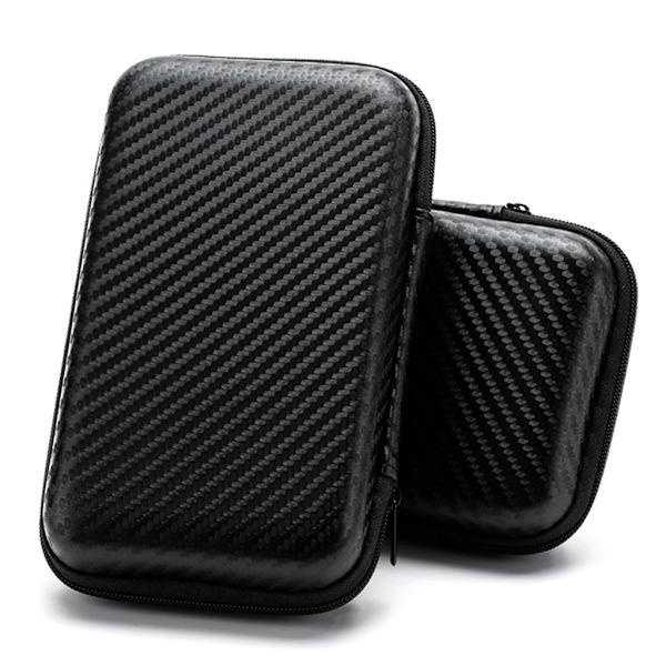 Liten case Case med inre Mesh Pocket Hörlurar Bärpåsar