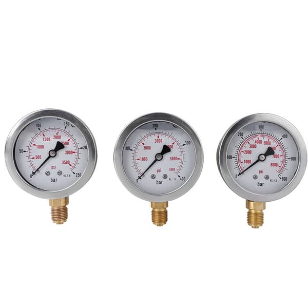 Grävmaskin Hydrauliskt Trycktestkit 250/400/600bar Hydrauliskt Mätarkit