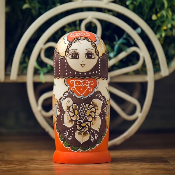 10-lagers handgjorda Matryoshka samlarobjekt ryska \"nesting dolls\" souvenirpresenter