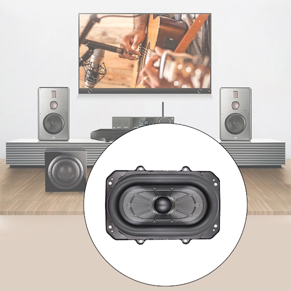 100W Oval Subwoofer Högtalare Woofer Hög Effekt Bas Subwoofer Högtalare