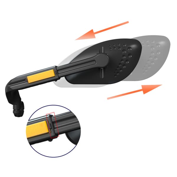 Universal Motorcykel MTB Backspegel för 21-26mm Diameter Styre A pair