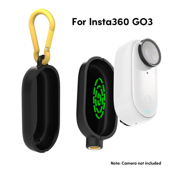 Magnetisk ram för Insta 360 GO3 kameratillbehör Anti-Shake Action Kamerahus Skyddande kameraram Ersättning null - A