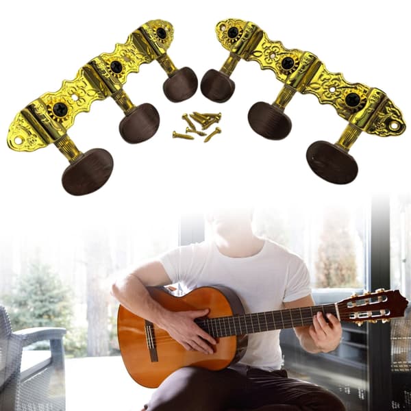 Klassisk gitarstemmenøkkel, stemmeskruer, gitartilbehør