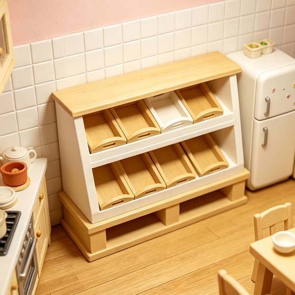 Minibagerihylla för bordsbageributik