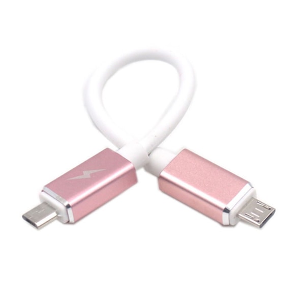 Micro USB till Micro USB OTG-kabel hane-hane anslutningskabel för telefon surfplattor Kameraladdning