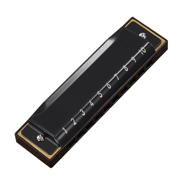 Blues Harmonica 10 Hull Diatonisk Blå Harp Munnspill Orgel for C-nøkkel Red